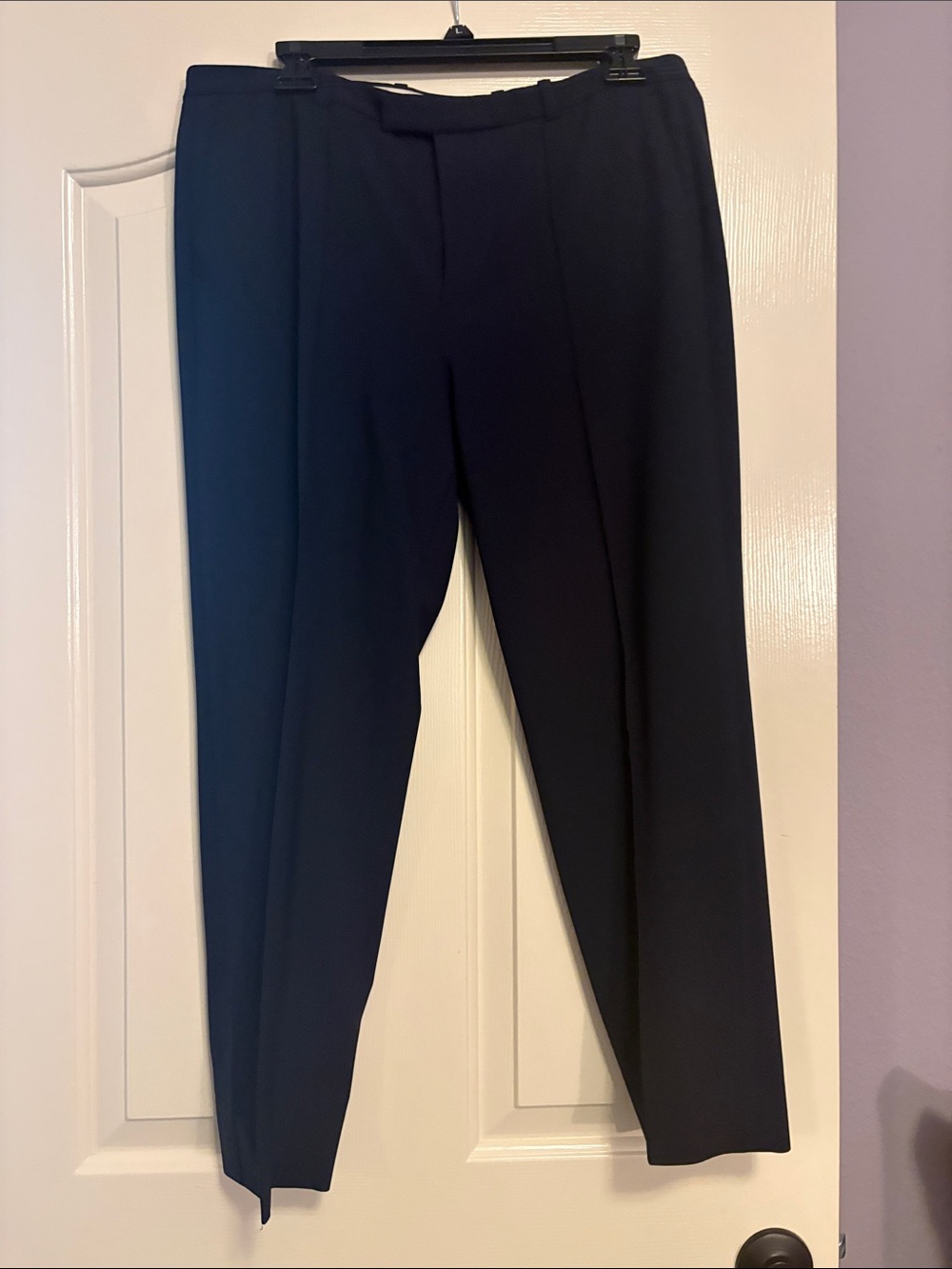 J. Crew Navy Cropped Straight-Leg Dress Pants